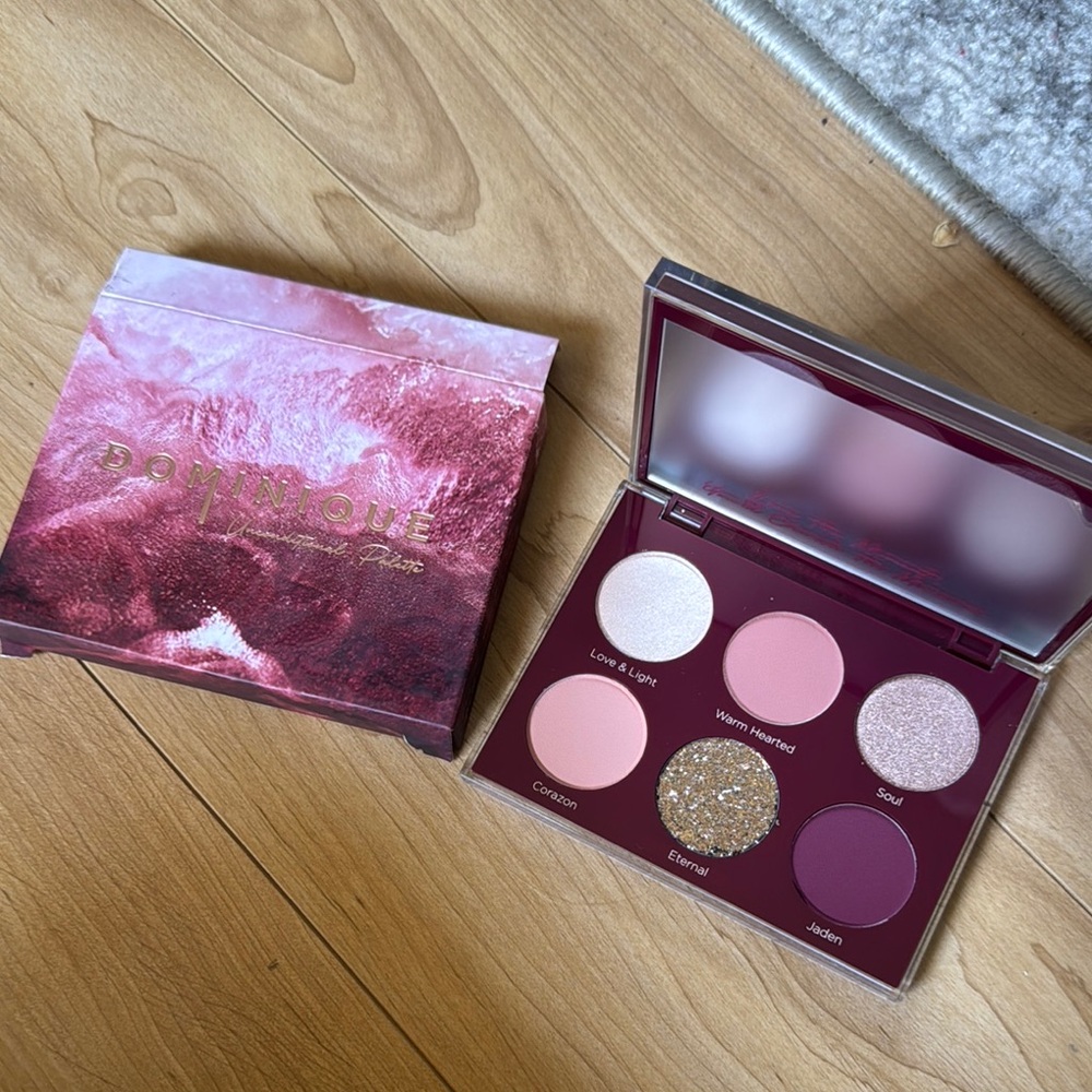 Dominique Cosmetics Eyeshadow Palette - Pink, Gold, Purple